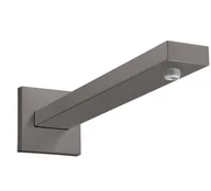 Akcesoria do armatury i ceramiki - Hansgrohe Ramię prysznicowe ścienne 39 cm czarny chrom szczotkowany 27694340 - miniaturka - grafika 1