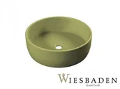 Umywalki - Wiesbaden Umywalka nablatowa ceramiczna 37 cm ARENA jasnozielona 32.2100 - miniaturka - grafika 1