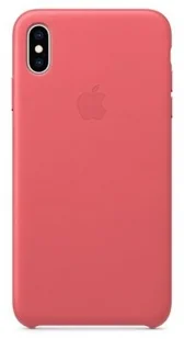 Apple iPhone XS Max Leather Case zgaszony róż (MU6A2WB/A) - Etui i futerały do telefonów - miniaturka - grafika 3