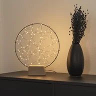 Oświetlenie świąteczne - KonstSmide CHRISTMAS Sylwetka LED mały pierścień z drewniana stopą - miniaturka - grafika 1