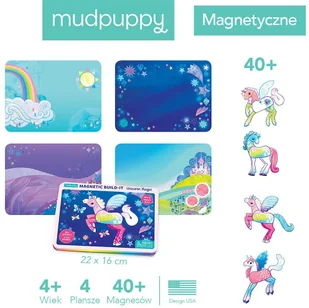Mudpuppy Magnetyczne Konstrukcje Jednorożce 4+ - Układanki dla dzieci - miniaturka - grafika 7