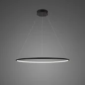 Lampy sufitowe - Altavola Design Lampa wisząca Nowoczesna lampa wisząca ledowa czarna Altavola Led shape okręgi ledowe LA073/P_60_in_4k_black_dimm LA073/P_60_in_4k_black_dimm - miniaturka - grafika 1
