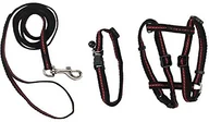 Smycze dla psów - Kerbl 83785 zestaw naczyń z paskiem na szyję, i linka do koty odblaskowa - miniaturka - grafika 1
