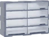 Skrzynki i torby narzędziowe - vidaXL vidaXL Organizer z 8 dużymi szufladkami 52x16x37 cm - miniaturka - grafika 1