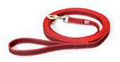 Smycze dla psów - Julius-K9 JULIUS K-9 216GM-R-S3 Color & Gray Guowana smycz czerwono-szara 20 mm x 3 m ze szlufką, maks. dla 50 kg psów 216GM-R-S3 - miniaturka - grafika 1
