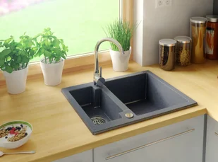 Primagran Ryga grafit - Zlewozmywaki - miniaturka - grafika 5