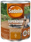 Farby olejne i specjalne - Sadolin Impregnat Olej Superdeck Tek 0,75 L - miniaturka - grafika 1