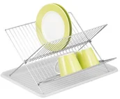Suszarki do naczyń - Zeller 27267 stojak na talerze ociekaczem 43 x 32 x 22 cm, chrom/tworzywo sztuczne 27267 - miniaturka - grafika 1