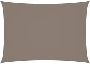 vidaXL Prostokątny żagiel ogrodowy, tkanina Oxford, 3,5x4,5 m, taupe 135434 - Parasole ogrodowe - miniaturka - grafika 2