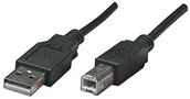 Kable USB - Manhattan Kabel USB, czarny 374507 - miniaturka - grafika 1