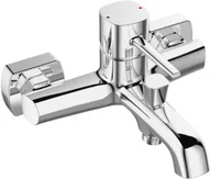 Baterie wannowe i prysznicowe - Laveo BAP 010D POLLA Bateria wannowa ścienna bez zestawu natryskowego Jednouchwytowa chrom - miniaturka - grafika 1