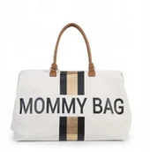 Torby i organizery dla mam - Childhome Torba Mommy Bag Paski Czarno-złote!!! - miniaturka - grafika 1