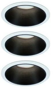 Paulmann Zestaw Oprawa wbudowana Cole Coin 3st ś okr stała LED3x6,5W 2700K 230V Biały/Czarny-mat/twszt 93402 - Oprawy, klosze i abażury - miniaturka - grafika 3