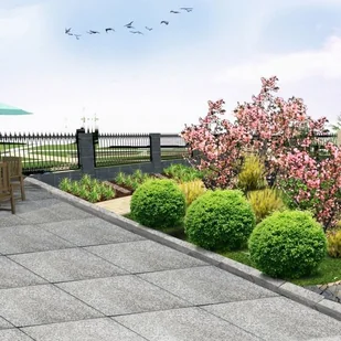 Płyta granitowa 60 x 40 x 2 cm szara 60402623 - Kostki brukowe i krawężniki - miniaturka - grafika 2