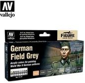 Kolejki i akcesoria - Vallejo Model Color Zestaw 8 farb - German Field Grey Uniform by Jaume Ortiz Vallejo 70181 - miniaturka - grafika 1