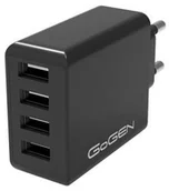 Ładowarki do telefonów - goGEN Ładowarka sieciowa ACH 400 4x USB 6A ACH400B) Czarna - miniaturka - grafika 1