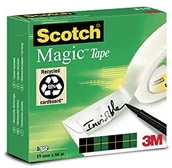 Taśmy klejące - Scotch m8101966 taśmy klejącej Magic (celulozowych octan, 19 MM X 66 m) matowy/niewidoczna 007302 - miniaturka - grafika 1