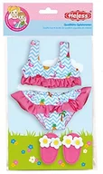 Akcesoria dla lalek - Heless 199 bikini z ślimakami kąpielowymi, flamingi, rozmiar 28 35 cm 199 - miniaturka - grafika 1