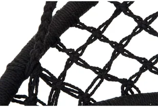 ROYOKAMP Hamak ażurowy fotel wiszący 80x60cm luxe z poduszką czarny vic-24068-0 - Hamaki - miniaturka - grafika 7