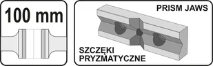 Yato IMADŁO MASZYNOWE 100 MM YT-65072 - Imadła i ściski - miniaturka - grafika 5