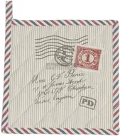 Pozostałe akcesoria kuchenne - Clayre & Eef BAWEŁNIANY CHWYTAK KUCHENNY Kartka Pocztowa PE45 - miniaturka - grafika 1