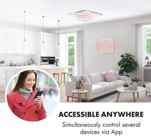 Klarstein Klarstein Wonderwall Smart grzejnik na podczerwień 60x60cm 360W tygodniowy timer IP24 biały ACO14-Wonderwall360S - Ogrzewanie przenośne - miniaturka - grafika 3