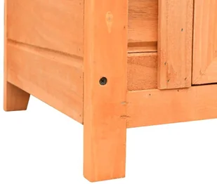 VidaXL Domek dla kota, lite drewno sosnowe i jodłowe, 50x46x43,5 cm 170640         VidaXL - Drapaki dla kotów - miniaturka - grafika 11