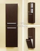 Szafki łazienkowe - Gante Szafka wisząca wysoka z koszem Fokus W FKS-W-RW/K - miniaturka - grafika 1