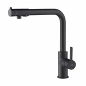 Baterie kuchenne - Blue Water Bateria trójdrożna Royal Czarny mat Royal czarny mat - miniaturka - grafika 1