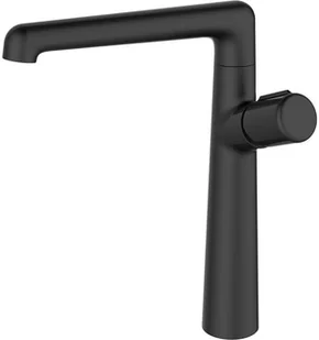 Laveo Pretto Jednouchwytowa bateria umywalkowa stojąca z wylewką L czarny BAO725D - Baterie umywalkowe - miniaturka - grafika 3