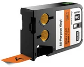 Taśmy do drukarek barwiące - Dymo Oryginał DYMO XTL taśma winylowa trwała 19 mm) Czarna na pomarańczowym 7m długości 1868767 - miniaturka - grafika 1