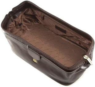 Wittchen Arizona kosmetyczka ciemna brązowa 10-3-001-4 - Kosmetyczki, organizery i kuferki - miniaturka - grafika 2