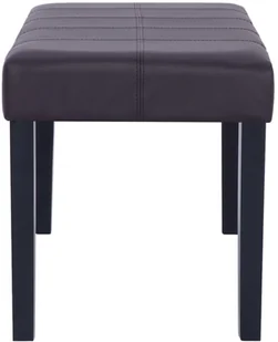 vidaXL Ławka, 106 cm, brązowa, sztuczna skóra vidaXL - Ławki do przedpokoju - miniaturka - grafika 6