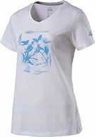 Odzież trekkingowa damska - McKINLEY damski T-shirt z koniczyną, biały, 44 - miniaturka - grafika 1