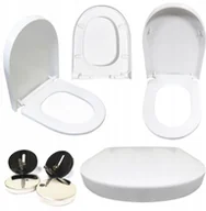 Deski sedesowe - Twarda Deska Wc Sedesowa Wolnoopadająca Wypinana - miniaturka - grafika 1