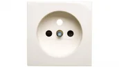 Gniazdka elektryczne - Hager Polo B.Kwadrat Płytka czołowa gniazda z/u z przesłonami kremowy 3965768992 3965768992 - miniaturka - grafika 1