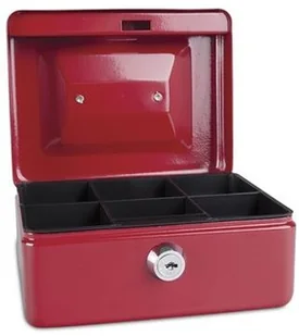 Donau Kasetka na pieniądze , mała, 152x80x115mm, czerwona 5231001PL-04 - Sejfy i kasy pancerne - miniaturka - grafika 3