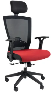 Fotel biurowy, krzesło biurowe ARTNICO Fotel biurowy ergonomiczny Artnico Klus czerwony 130558 - Fotele i krzesła biurowe - miniaturka - grafika 3