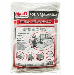Folia Malarska Gruba Budowlana 4x5 M 67um - Folie i taśmy malarskie - miniaturka - grafika 4