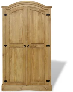 vidaXL vidaXL Szafa sosnowa w meksykańskim stylu Corona, 2-drzwiowa - Szafy - miniaturka - grafika 2