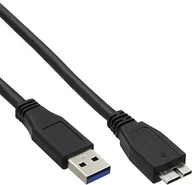 Kable USB - InLine 35403 kabel USB 3.0, A na Micro B, czarny, 0,3 m 35403 - miniaturka - grafika 1