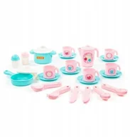 Samochody i pojazdy dla dzieci - Wader 80035 Zestaw naczyń Nastka na 6 osób - miniaturka - grafika 1