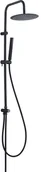 Zestawy prysznicowe - Laveo Pretto Kolumna natryskowa natynkowa czarna PLP10OX - miniaturka - grafika 1