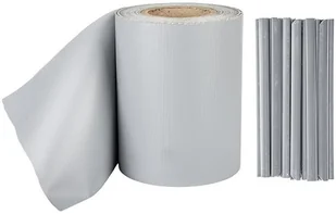 BRADAS Taśma ogrodzeniowa balkonowa jasnoszara 19cm x 35m + klipsy 0292 TOB4501935LGYL - Ogrodzenia - miniaturka - grafika 4