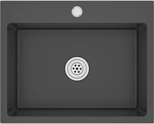 vidaXL Lumarko Ręcznie robiony zlew kuchenny z otworem na kran, czarny, stal 51515 - Zlewozmywaki - miniaturka - grafika 12
