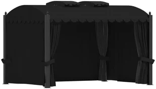 vidaXL Altana ogrodowa z zasłonami, 3 x 4 m, antracytowa, aluminium 48056 - Altany ogrodowe - miniaturka - grafika 2