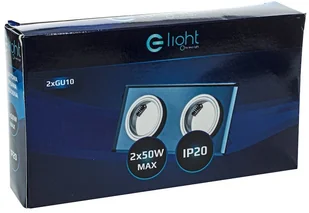 Milagro Czarne Oczko Sufitowe Szklane Kwadratowe 2x Gu10 Kolor Czarny EKOS926 - Oprawy, klosze i abażury - miniaturka - grafika 8