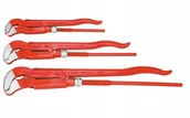 Kombinerki i obcęgi - FORMAT Zestaw Szczypiec Nastawnych do Rur 3szt - miniaturka - grafika 1