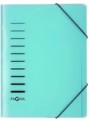 Teczki i skoroszyty - Pagna 40056-02 teczka na dokumenty 6-częściowa z PP, gumka do napinania, niebieski kolorowy karton 40056-02 - miniaturka - grafika 1