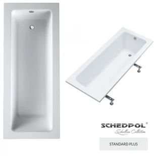 SCHEDPOL SCHEDLINE COLLECTION SCHEDPOL SCHEDLINE COLLECTION Wanna tradycyjna PRAIA 160x75x40,5 cm z systemem STANDARD PLUS do zabudowy 3WST.P1P-16075 3WST.P1P-16075 - Wanny - miniaturka - grafika 2